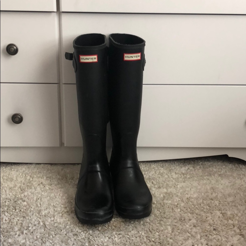 Hunter Rainboots TALL matte black